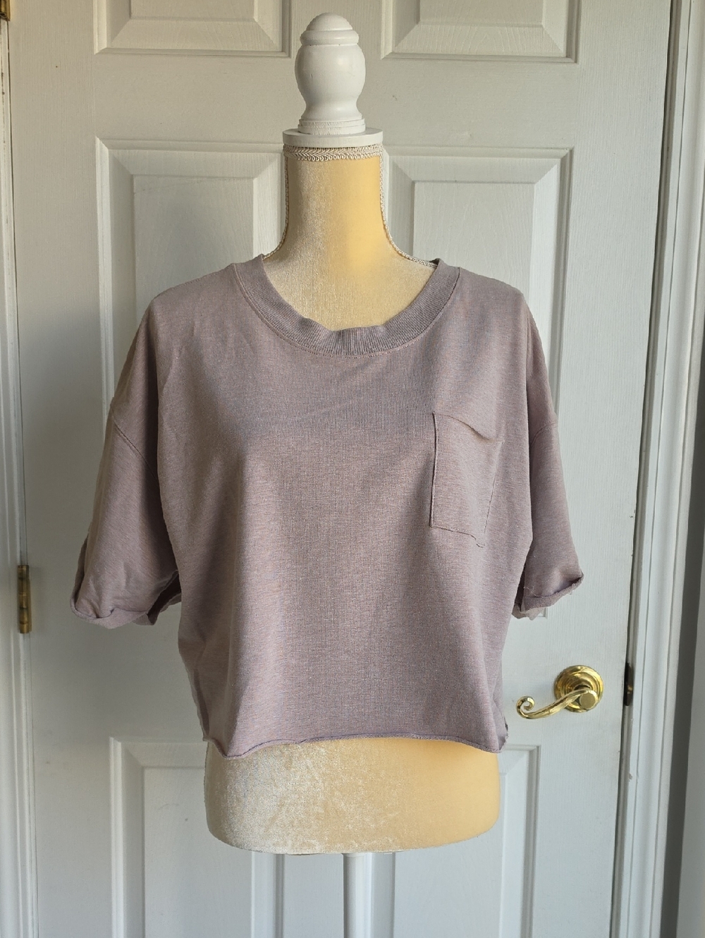 Harmony And Balance Crop Crewneck Tee